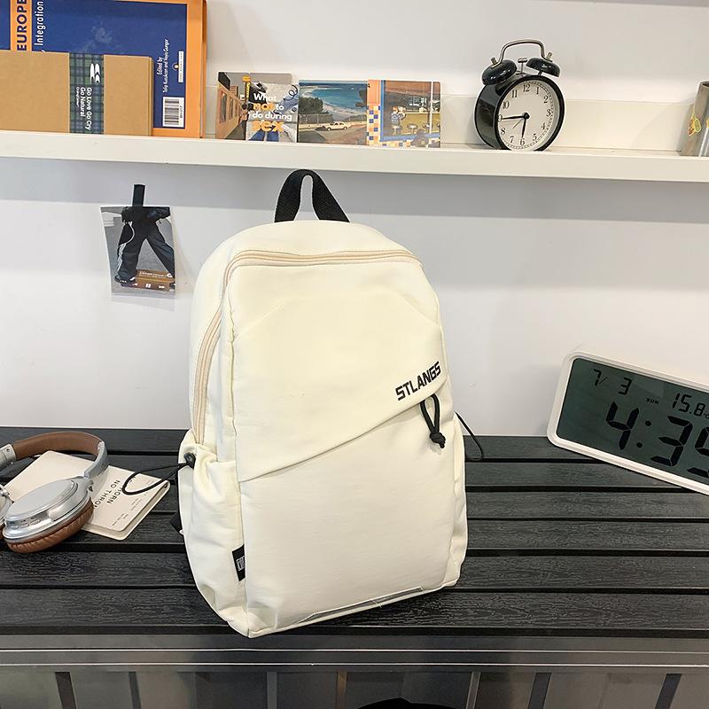 

Premium Sense Backpack Female Large Capacity Leisure Student Class Schoolbag Outdoor Mountaineering Lightweight Travel Backpack белый