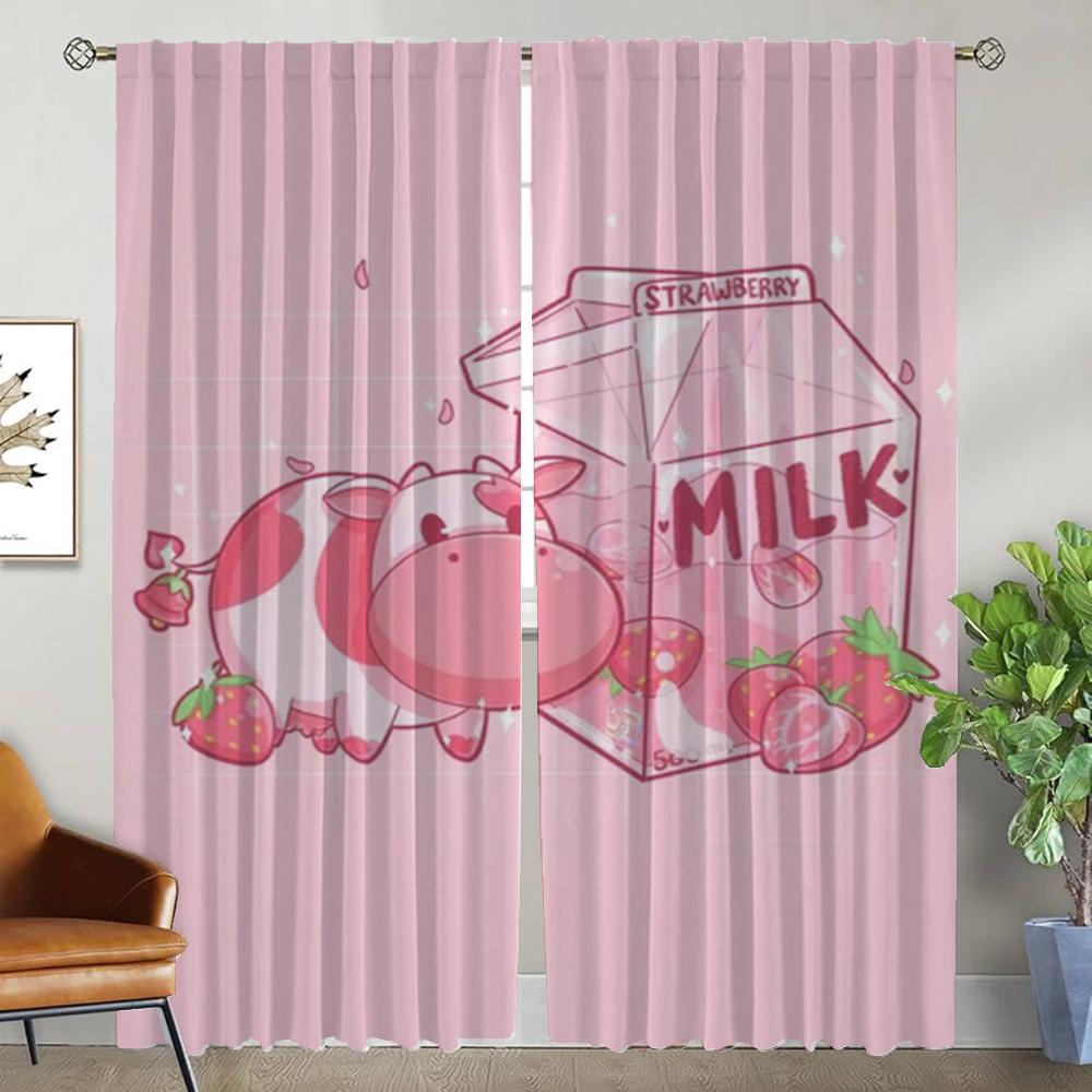 Milchvorhänge Kinderzimmer Vorhänge für Schlafzimmer Verdunkelungsvorhang Raumteiler Halloween Dekoration Jalousien Wohnen Küche Elegant Zuhause