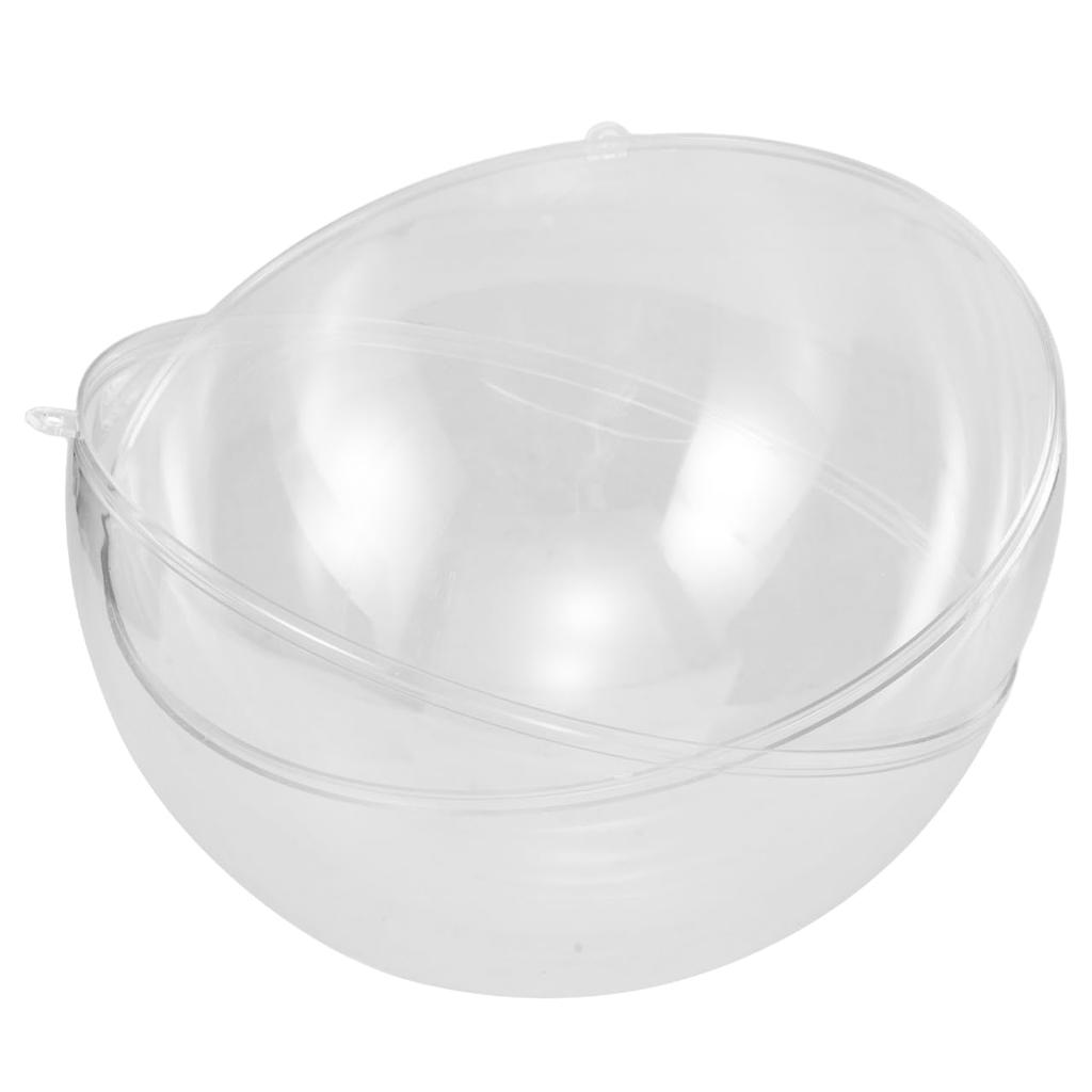 STOBAZA 16cm Clear Plastic Ball Capsule, Christmas Ornament, Refillable, DIY Christmas Decoration