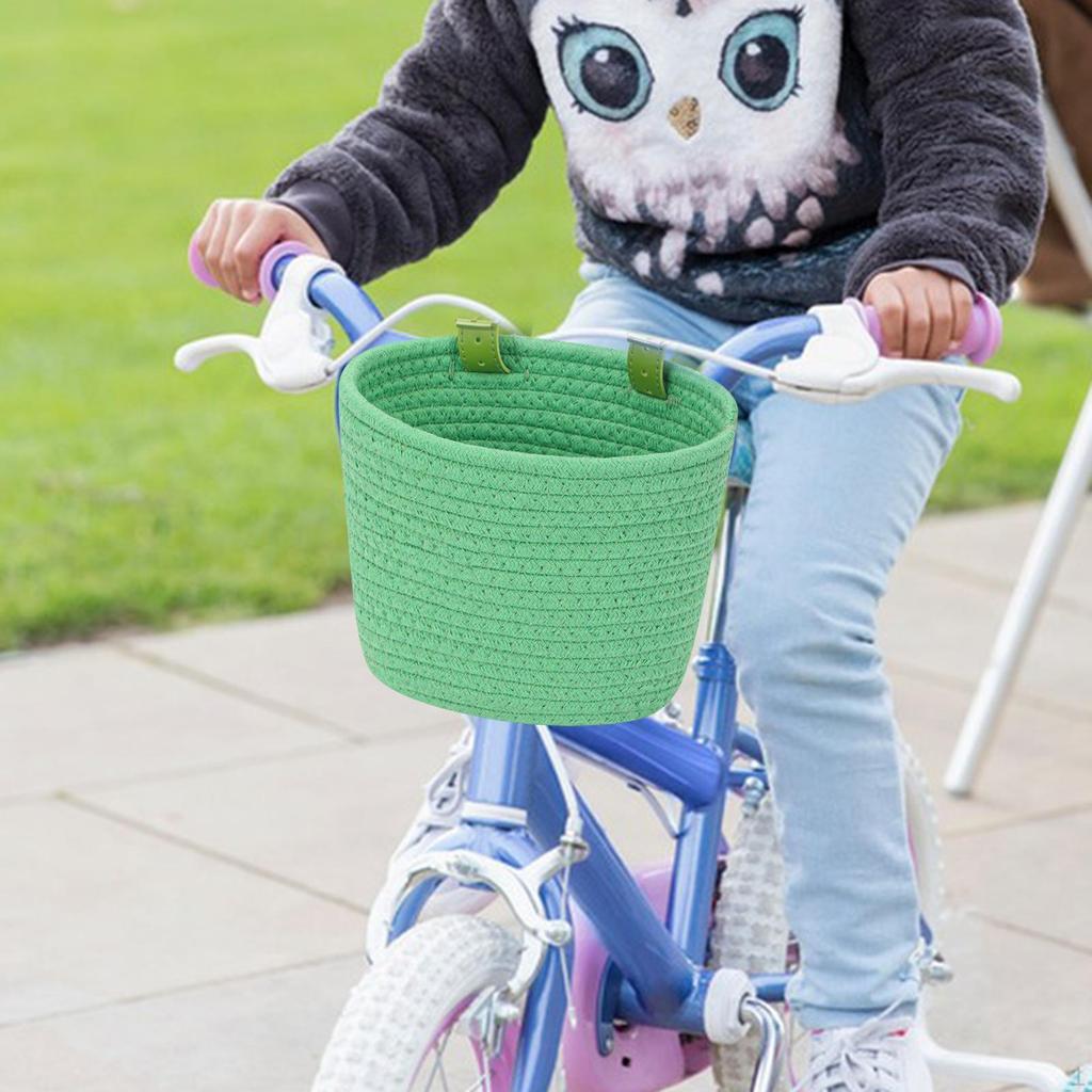 Kinderfahrradkorb Zubehör Dekoration, Gewebter Fahrradkorb vorne, für Kinder