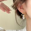 Elegant Pearl Heart Earrings - French Design, Simple, Gentle, and High-Class