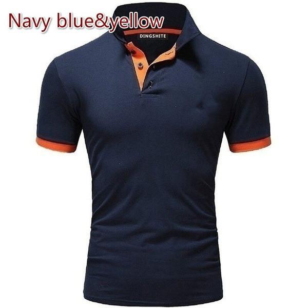 Męski T-shirt z Nadrukiem Personalizowany Slim Krótki Rękaw Koszulka Polo