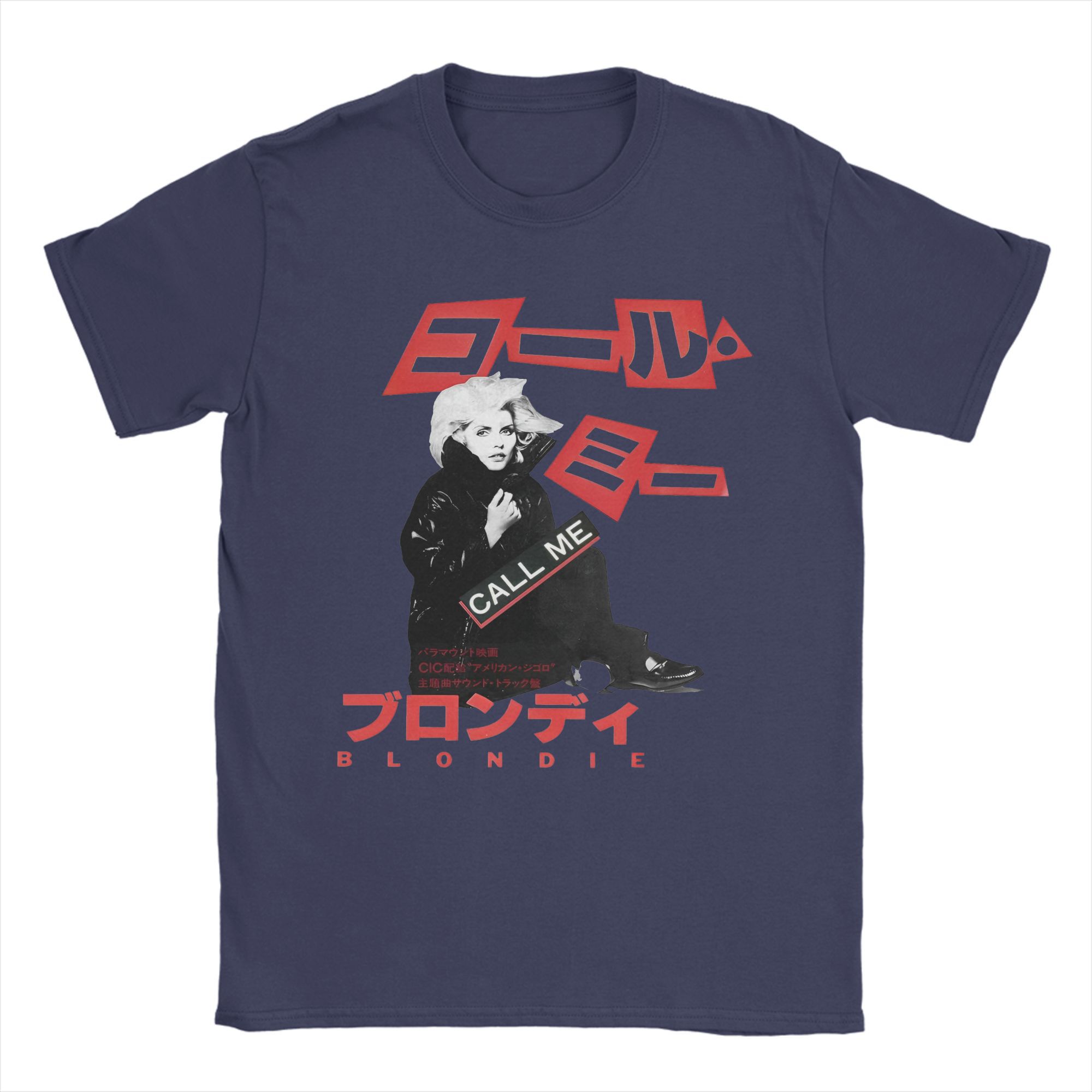 

Men Blondies Call Me T Shirt Vintage Band Singer Cotton Clothing Vintage Short Sleeve Round Collar Tee Plus Size TShirt 4XL