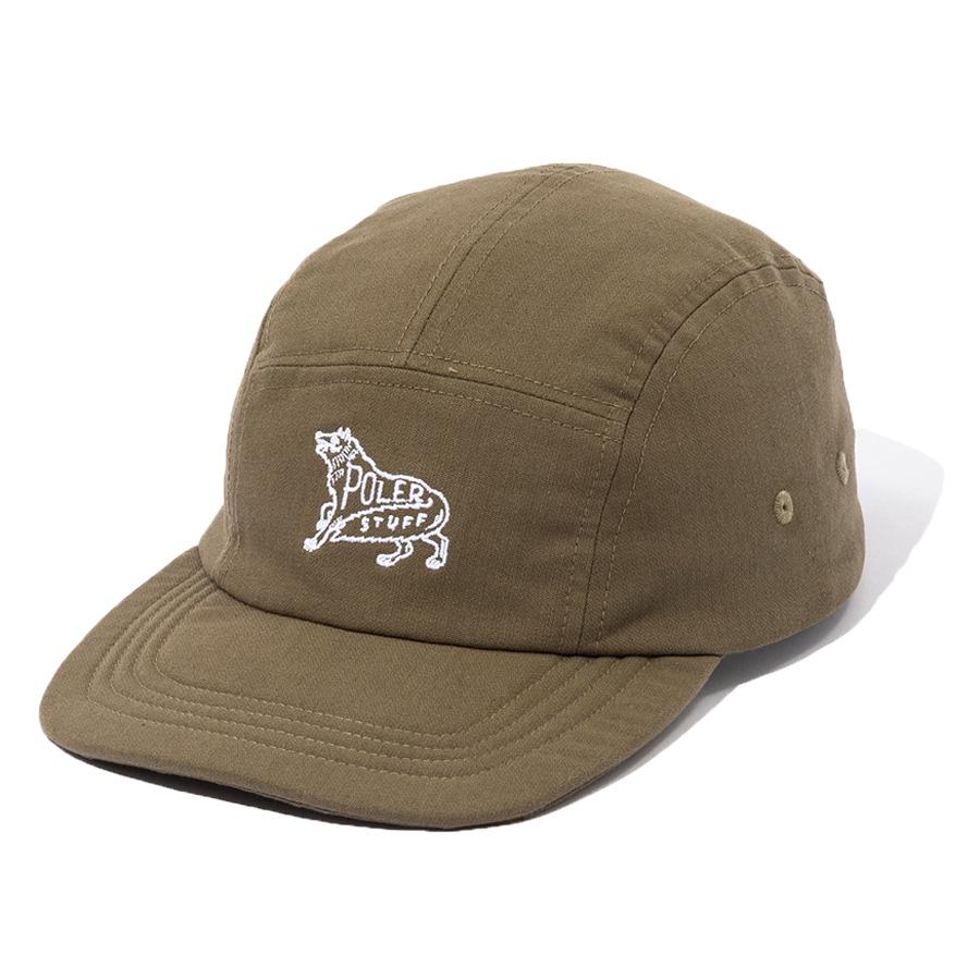 POLERSTUFF 5P White Satin Floppy Cap Olive