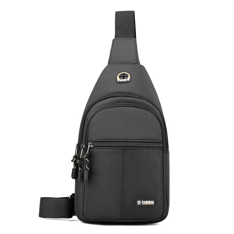 Men's breast bag, casual shoulder bag, light travel sports chest bag, versatile trend fashion men's crossbody small backpack