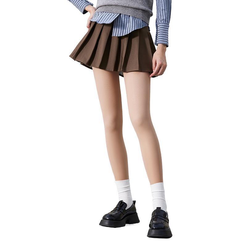 Women's Realistic Flesh-Colored Velvet Pantyhose - Thickened, Plus Size, Autumn/Winter Wear