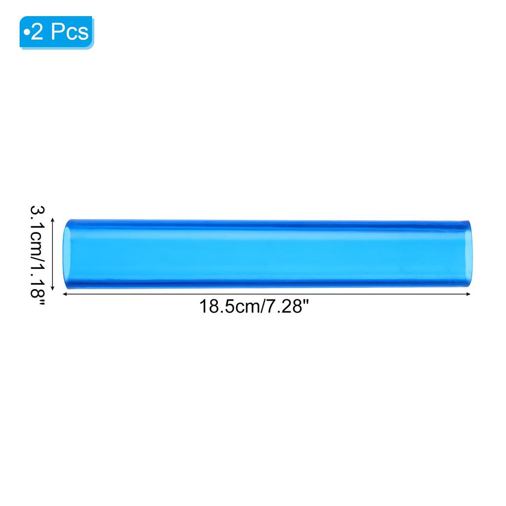 PATIKIL Table Tennis Rubber Roller Set of 2 Table Tennis Rubber Roller Sticks Plastic DIY Adhesive Tools for Table Tennis Racket Assembly Blue