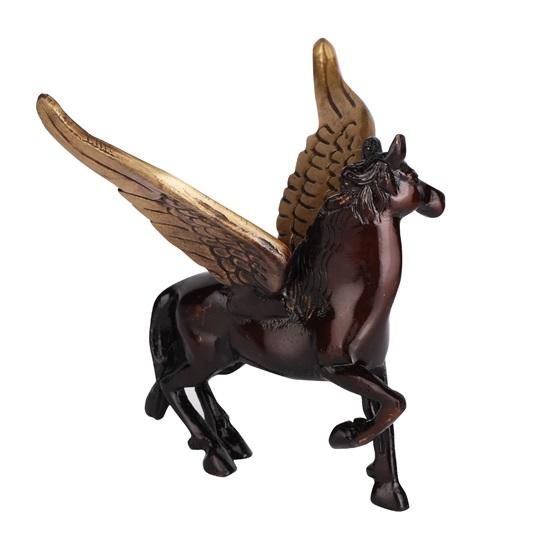 Výstavní figurka Mosazný kůň s létajícím andělem pro domácí dekoraci, Pegasus Feng Shui Dekorativní domácí kancelářská výstavní figurka
