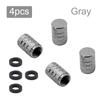 Aluminum Alloy Automobile Tire Valve Cap Three-Slot Circular Universal Valve Core Vacuum Tire Tire Pressure Monitoring Valve Cap Valve Stems 1