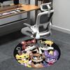 Five Nights at Freddy's,FNAF Tappetino Sedia Tappeto Rotondo Tappeto Ufficio, Lavabile in Lavatrice, Antiscivolo, Adatto per Soggiorni, Camere da Letto