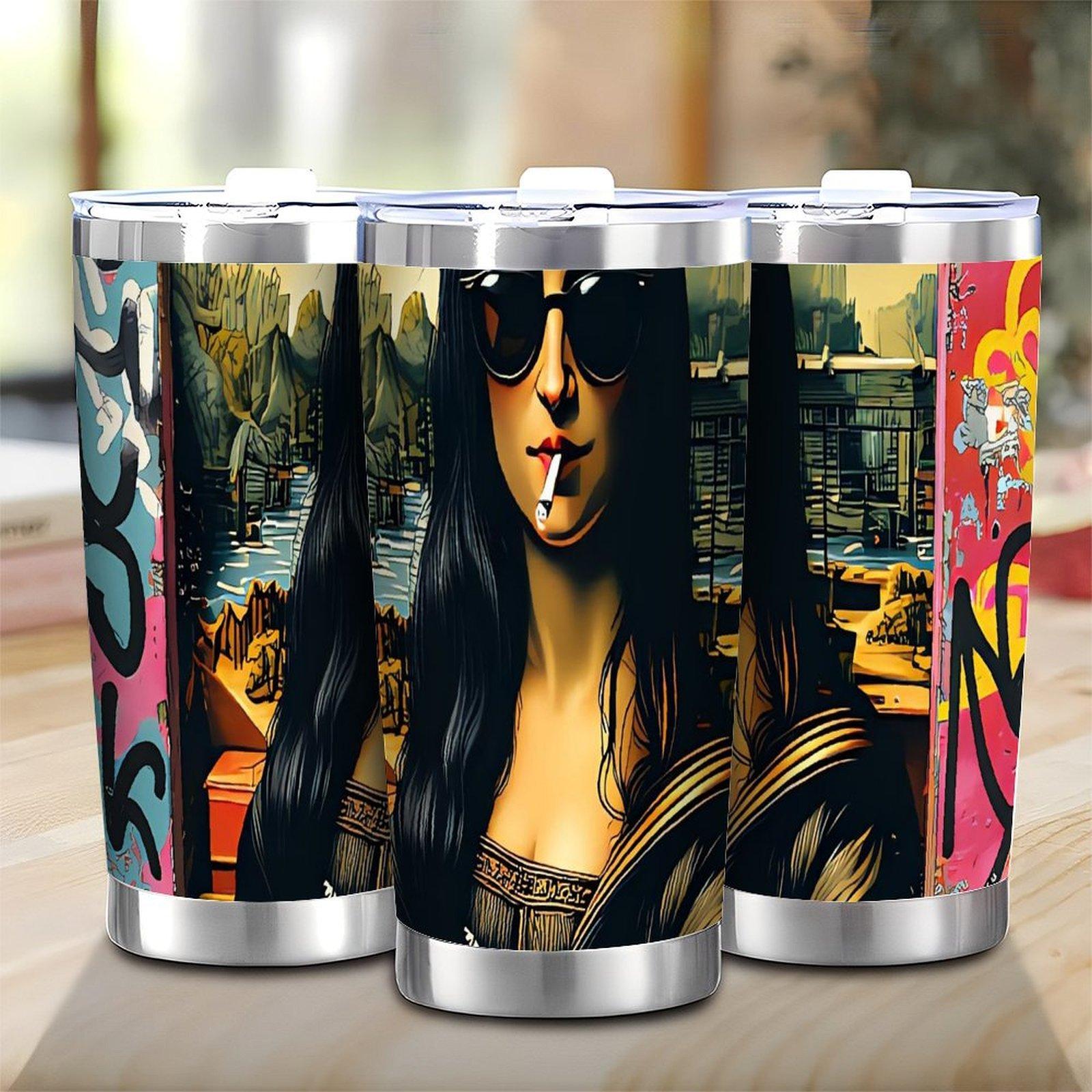Versatile Series Edition 20oz Double Silver Side Stainless Steel Beverage Cup 20oz(566.99g)