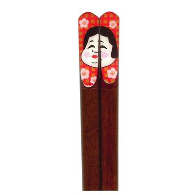 Tanaka Hashiten Essstäbchen JAPONESQUE Okame Tee 23cm Nr.610306
