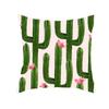 Exotic Plants And Floral Pattern Double-Sided Printed Pillow Cover Short Plush Suitable Living Room Bedrooms Throw Cushion Cover