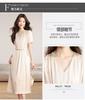 Western style summer dress, dignified and atmospheric short sleeved skirt