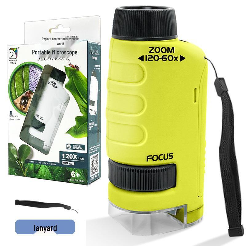 Portable HD Microscope for Kids - Educational Science Toy for Outdoor Experiments