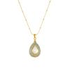 316L Stainless Steel Dainty Teardrop Enamel Zircon Charm Necklace For Women Popular Boho Jewelry Gift Party Daily Wear
