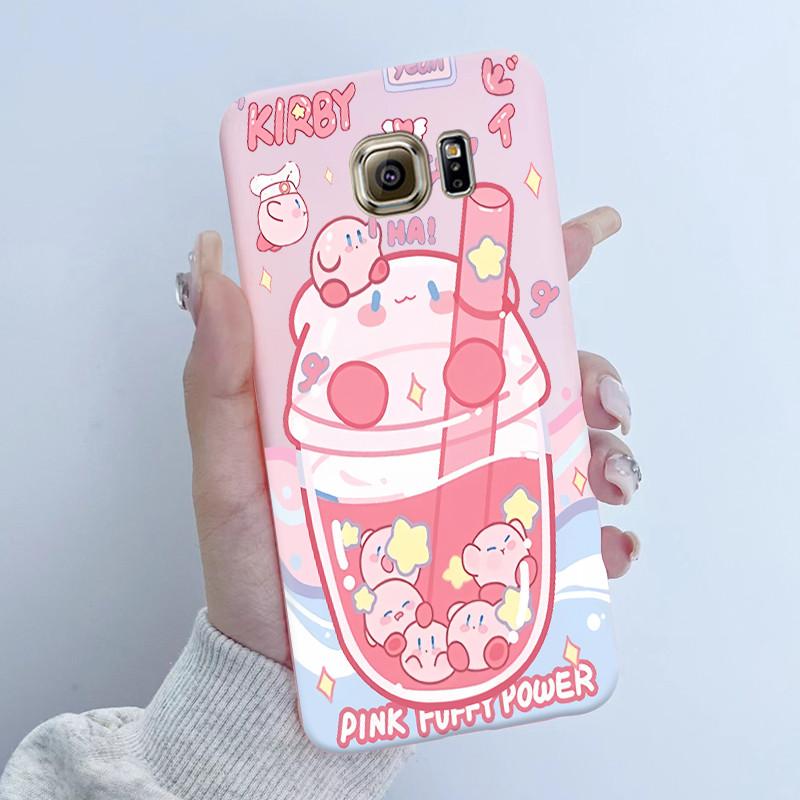 For Samsung Galaxy S6 G920F S6 edge G925F Phone Case Popular Butterfly Flower Girl Design Soft Silicone TPU Back Housing Covers