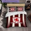 Biancheria da letto a tema Middlesbrough Set 3 pezzi Copripiumino Biancheria da letto decorativa per camera da letto di adolescenti Decorazione per la casa