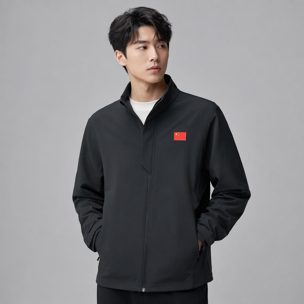 Anta Champion All-Weather Series Stand Collar Zipper Simple Casual Sports Jacket Men Jackets 152530628-1