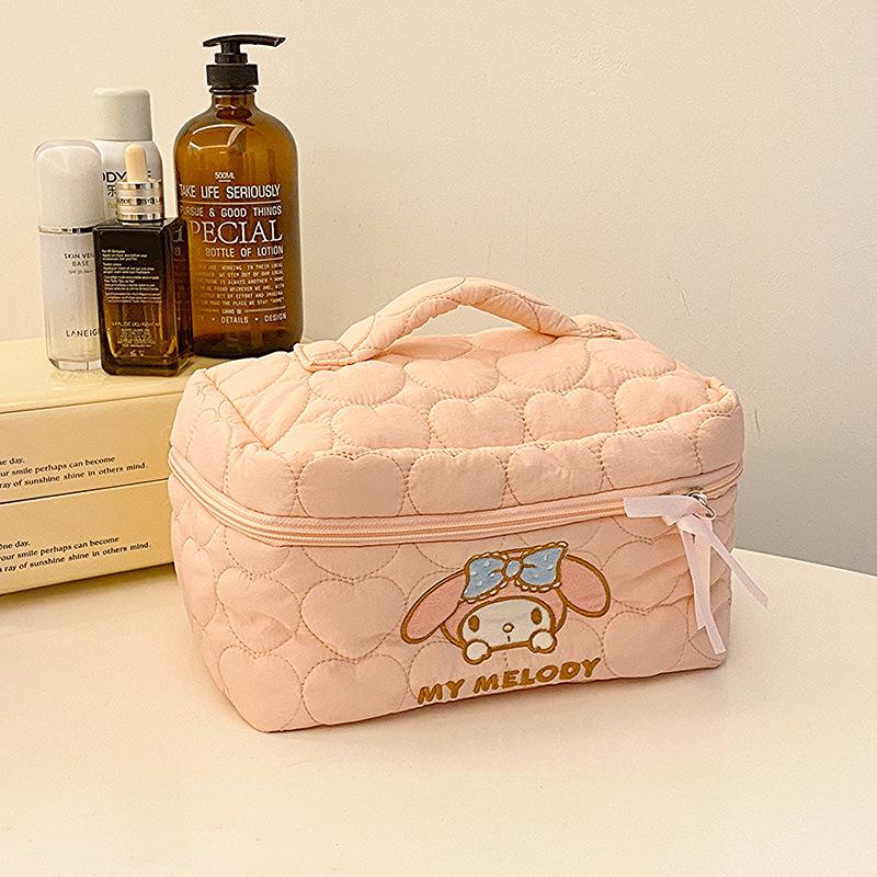 Sanrio 2025 Japanese-Style Cute Large-Capacity Makeup and Skincare Bag