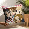 K-On Anime Pillow Case Linen Cushion Covers For Decorative Sofa Home Pillows Case Car Chair Pillows Cases