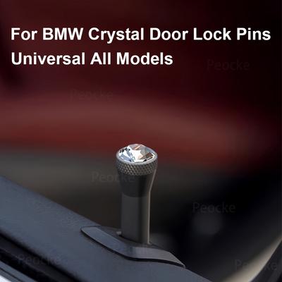 Universal Todos os Modelos Para BMW Crystal Door Pin Lock G30 G20 X5 G05 G06 X3 G01 G08 G11 G12 F10 F20 F30 Fácil instalação Interior do carro