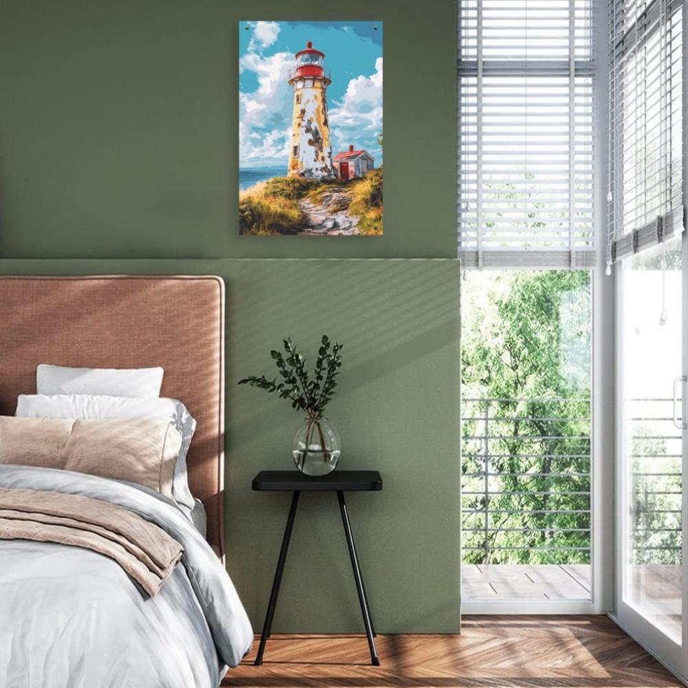 [2D Flat] High-Quality Tin Metal Painting Set, 20.32x 30.48cm- Reusable Durable Iron Art Canvas, Suitable for Artists' Wall Deco