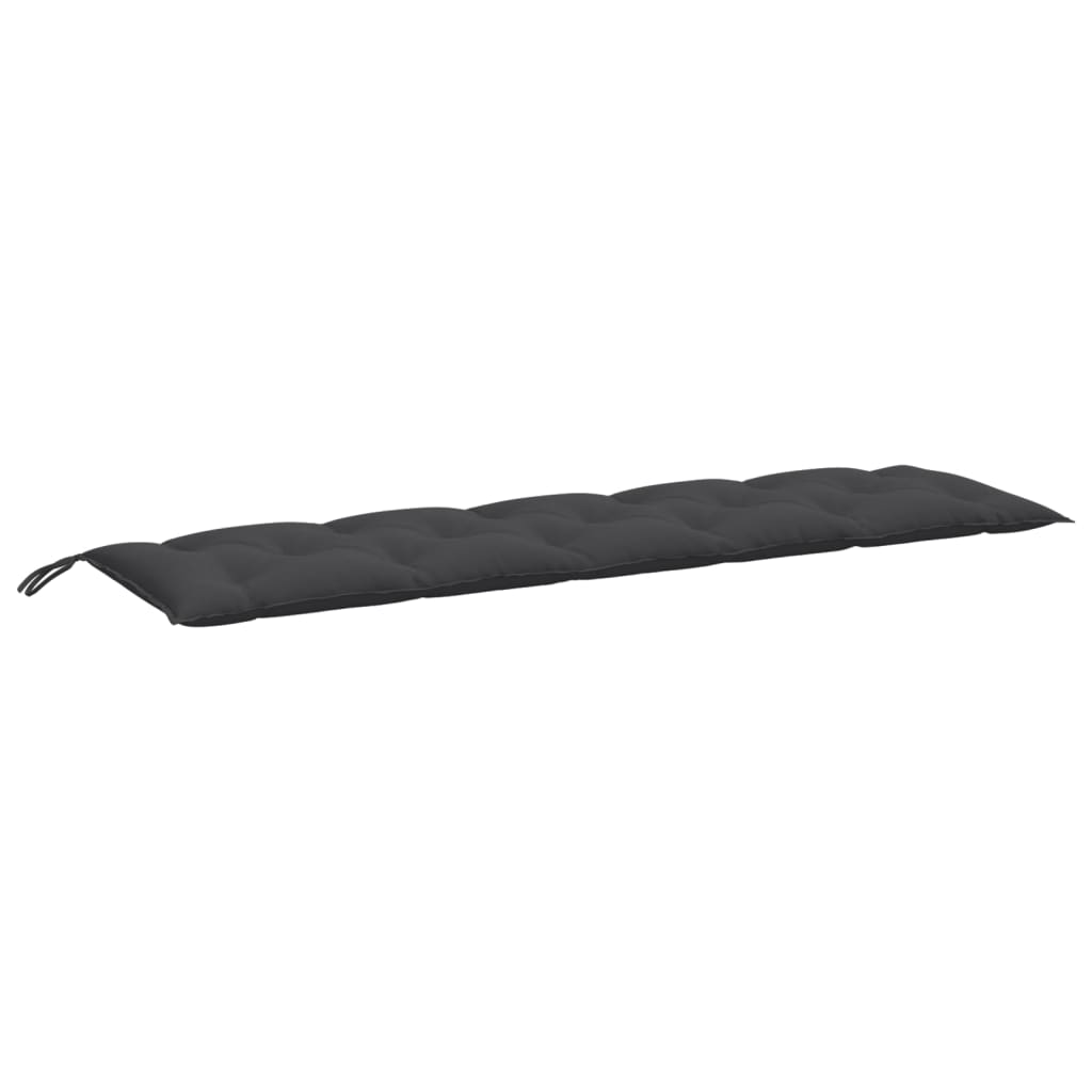 vidaXL Gartenbank-Auflagen 2 Stk. Melange Anthrazit 180x50x7 cm Stoff