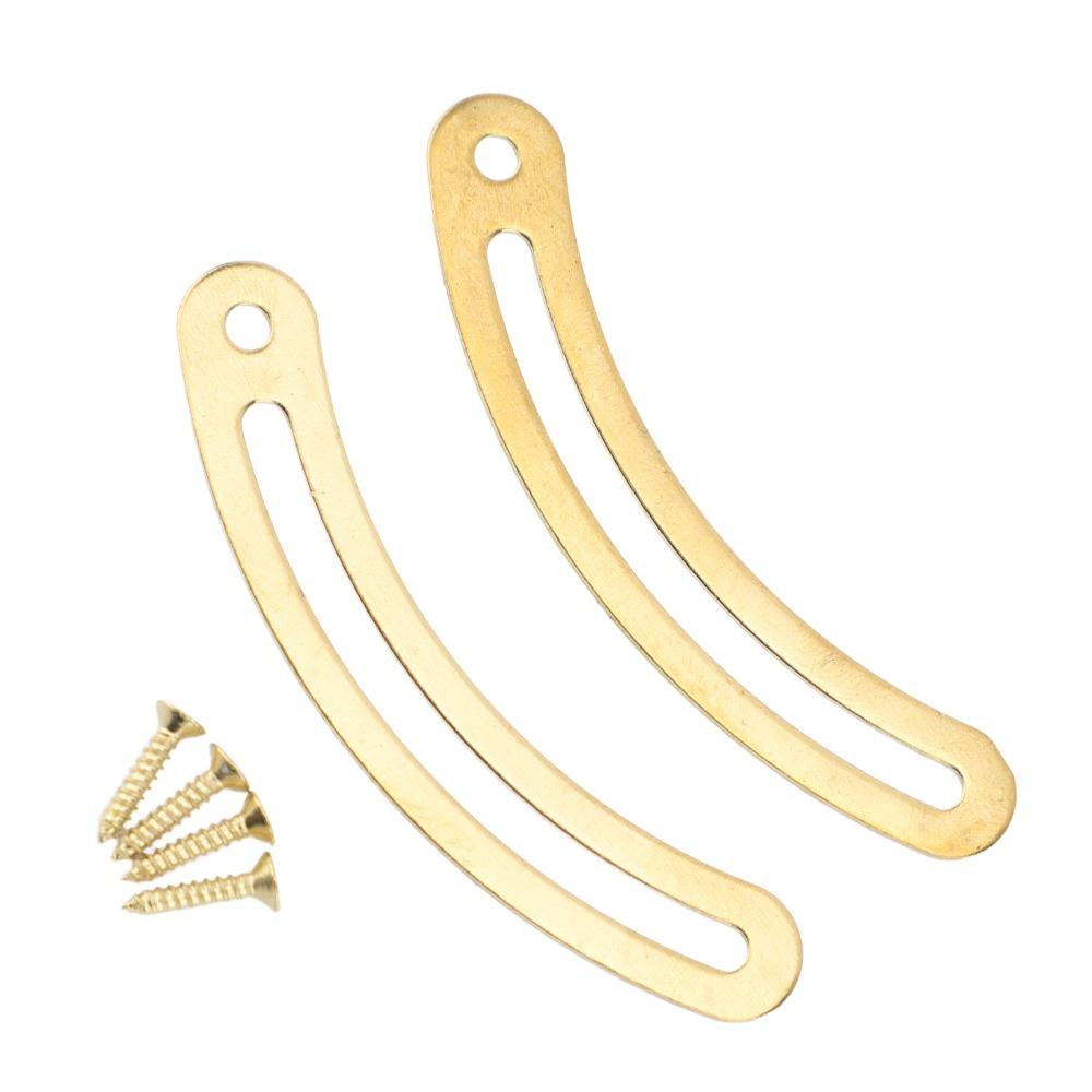20PCS Copper Lid Support Hinges Brass Spring Box Lid Fixed Hinge Curved Support Hinge Cabinet