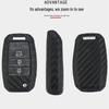 Compatible Kia Forte K3 K2 Cadenza K4 Pegas KX7 Carbon Fiber Key Fob Case