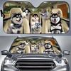 Windshield Sun Shade Pomsky Sun Shield for Car Windows Sun Protection Keeps Your Vehicle Cool for Most Sedans SUV Truck Automotive 51x28in