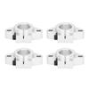4 Pcs Rail   Support Aluminum Alloy Linear Motion Rail Shaft Bracket for   Equipment