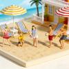 Realistic Beach Volley Figure Model 1:64 Scale Hand Painted Miniature Figures for Dioramas Props,Photography Collectors