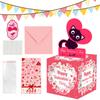Valentine's Day Money Box for Cash Gift Surprise Money Gift Boxes with Pull Out Happy Birthday Day Card Birthday Gifts Decor