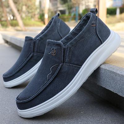 Fashion Spring New Canvas Shoes Men's Old Beijing Cloth Shoes Casual Sports Lightweight Single Anti Slip Soft Sole Comfortable Shoes