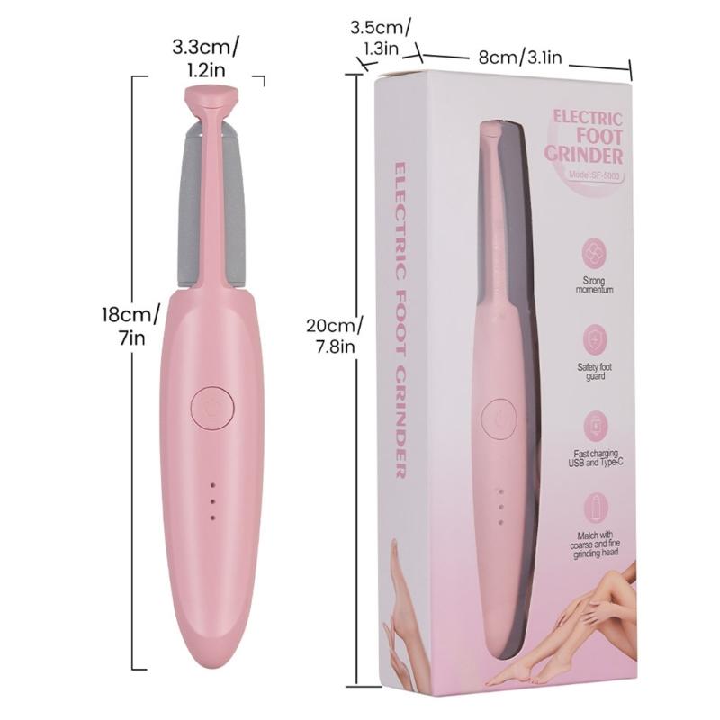 Electric Foot Grinder Wireless Remove Dead Skin Calluses Crack Hard Cracked Skin Pedicure Tool Waterproof Foot Cleaner