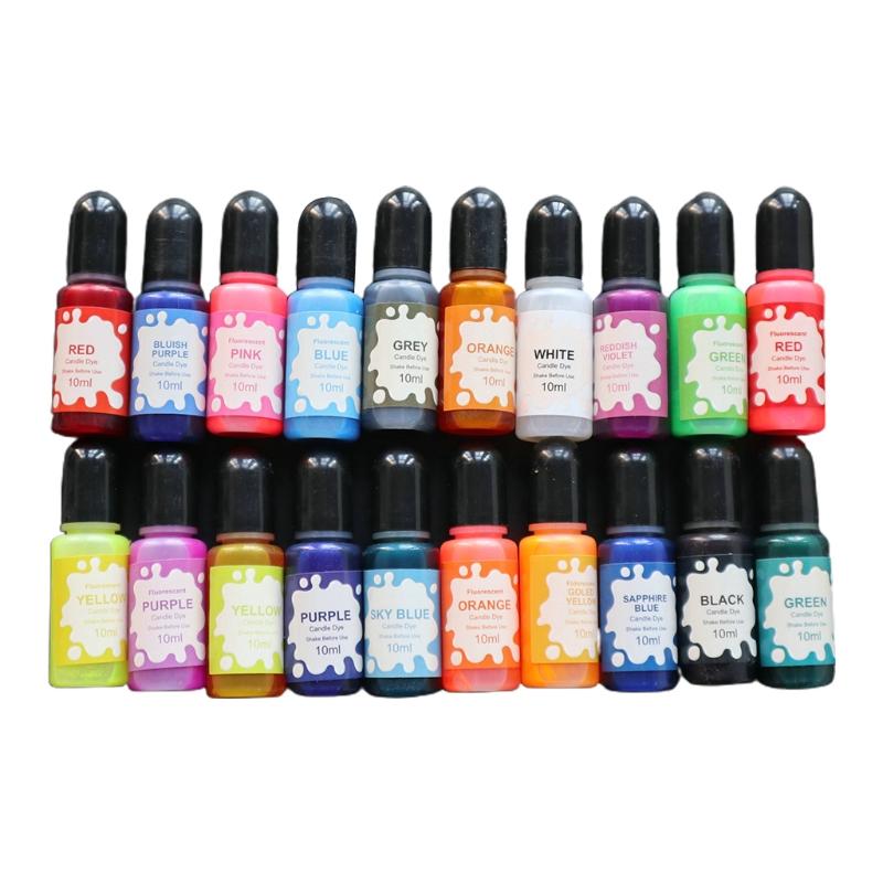 20 Colors Art Ink Alcohol Resin Pigment Kit for UV Resin Coloring Liquid Resin Concentrated Colorant Dye Ink Diffusion 1