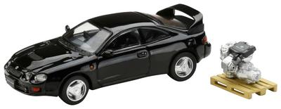 HJ64 Toyota Celica WRC EDITION with Engine Display Black Finished Product 1/64 GT-FOUR (ST205) Model,