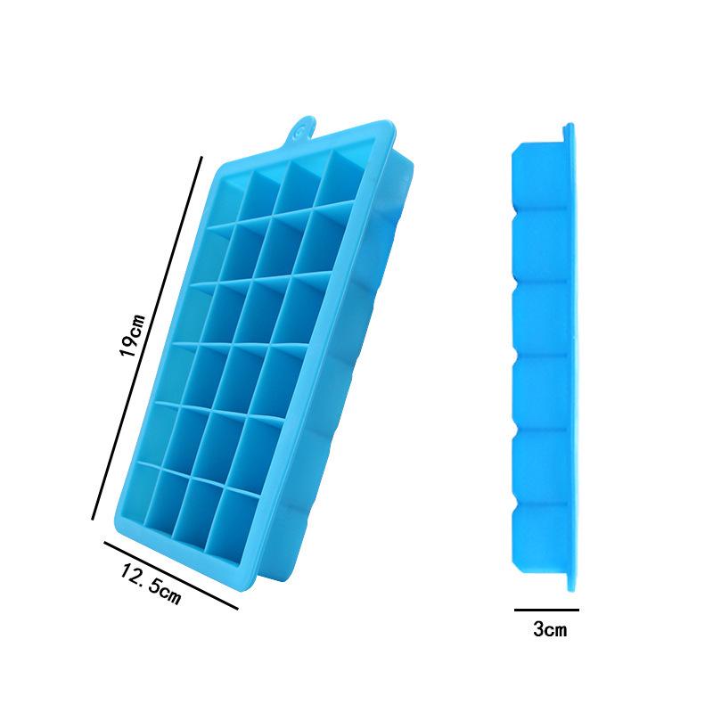 Creative Silicone Ice Cube Tray with Lid - 24 & 15 Grid DIY Square Ice Mold