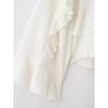 European & American Style Layered Stand Collar Long Sleeve Women's Shirt - 2234900