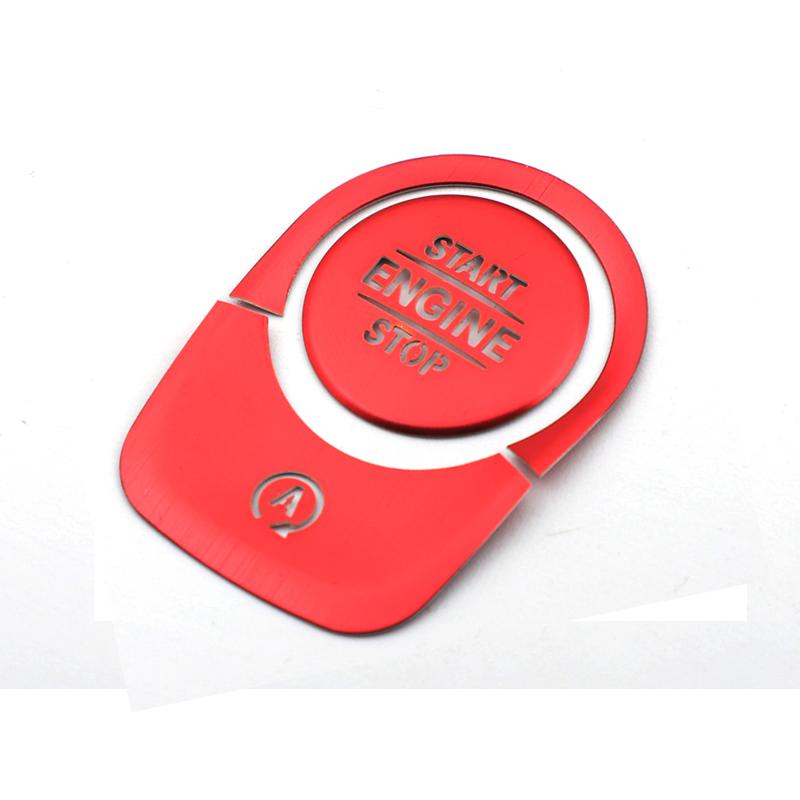 

Кнопка запуска двигателя автомобиля и остановки системы без ключа, украшение крышки переключателя для Mercedes Benz BA Class W177 W247 CLA Class C118 красный