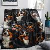 1 Stück Berner Sennenhund-Aufdruck Flanelldecke, Hohe Qualität, Bequem für alle Jahreszeiten, Heimdekoration, Wärme und Komfort, Perfekt für Weihnachtsgeschenke