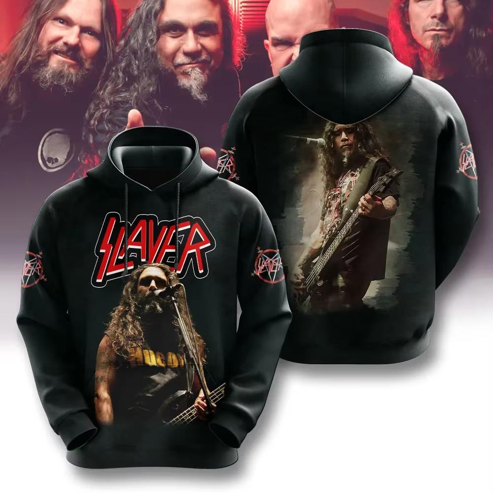 Rock Band Slayer Sweat à capuche imprimé 3D Hommes Femmes Mode Hip Hop Sweat à capuche Sweat-shirt Vêtements pour adultes Masculina Sudaderas Hombre