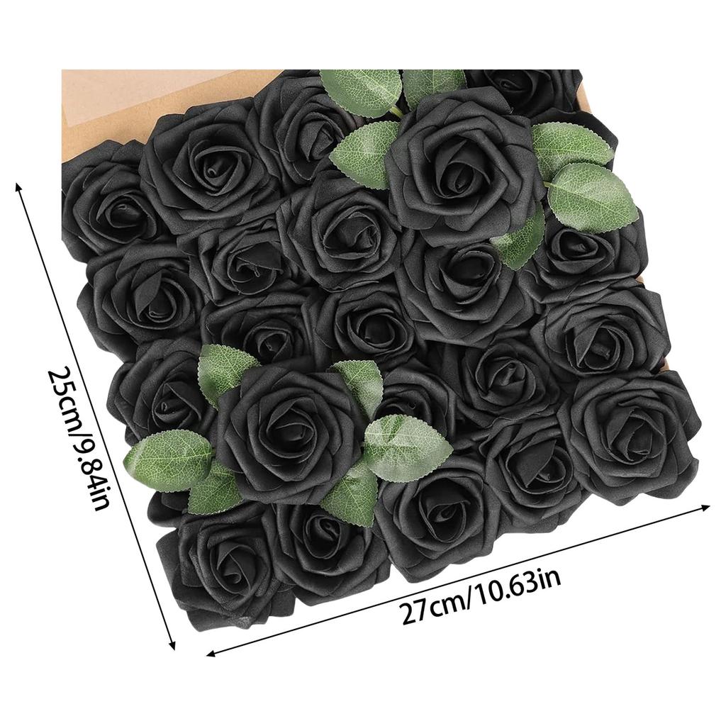 1Box Soft Touch Foam Roses Bendable Stems DIY Flower Arrangements Wedding Birthday Home Decoration Crafts