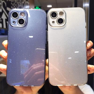 Shining Glitter Silicone Phone Case For Iphone 13 11 12 Pro Max Xr Xs Max X Xs 13pro Shockproof Bumper Soft Lens Protection Case