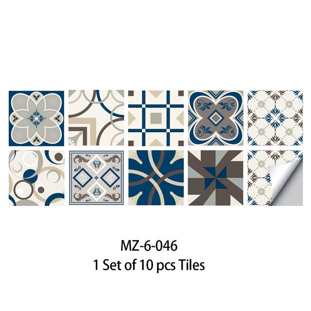 Película adhesiva para azulejos, 28 estilos a elegir, para azulejos/suelo en la cocina, protector contra salpicaduras, papel tapiz artístico para suelo, calcomanías de pared