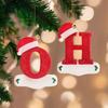 Christmas Letter Pendant Ornament Decor Set with 26 DIY Alphabet