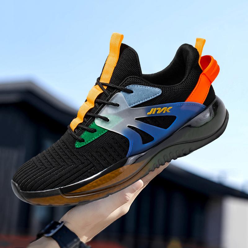 

Мужские кроссовки повседневная обувь для бега спортивная теннисная летающая тканая дышащая удобная нескользящая эластичная модная мужская обувь 39 чёрный