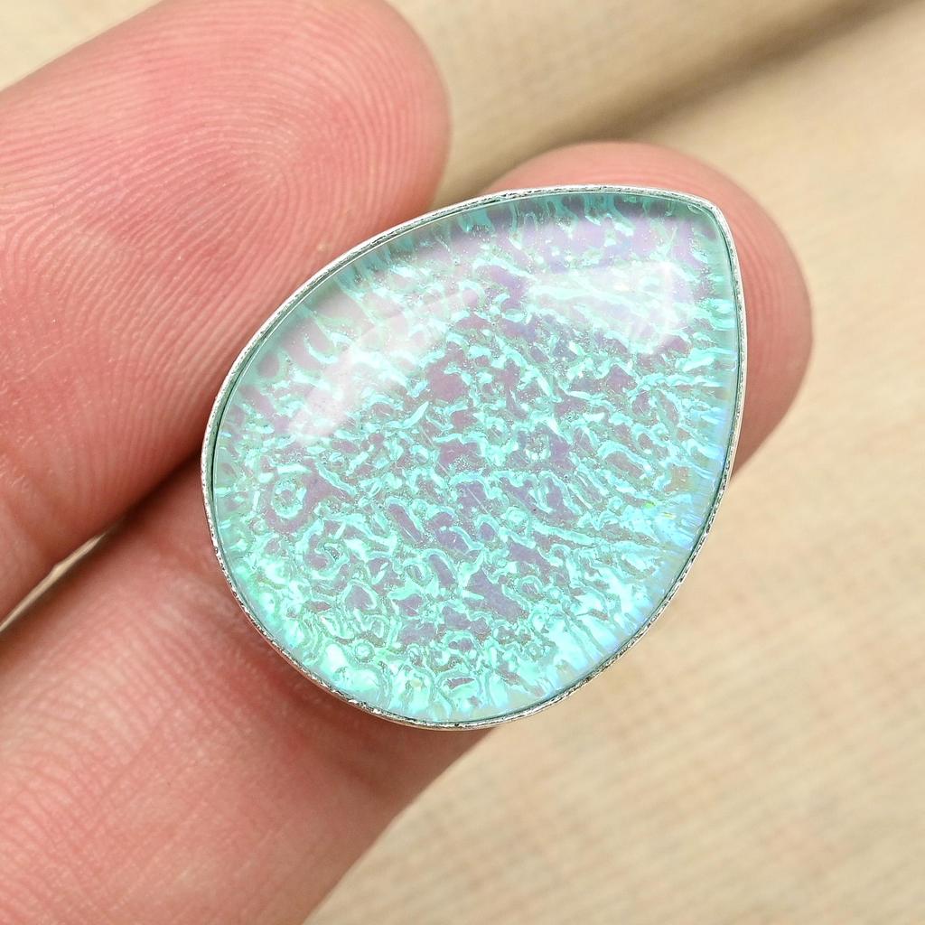 Blauer australischer Triplet Opal Edelstein 925 Sterling Silber Einzigartiger Schmuckring für Frauen