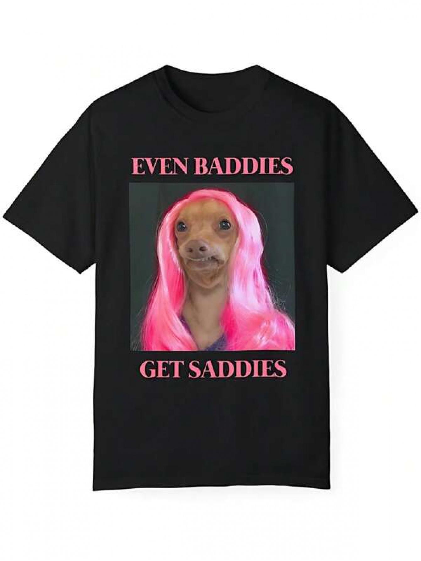 

Fun T-shirt Even Bad Guys Have Circus , White Elephant Dog Meme Thicc Boy Mental Health Anxiety T-shirt, Unisex Dyed T-shirt... S разноцветный